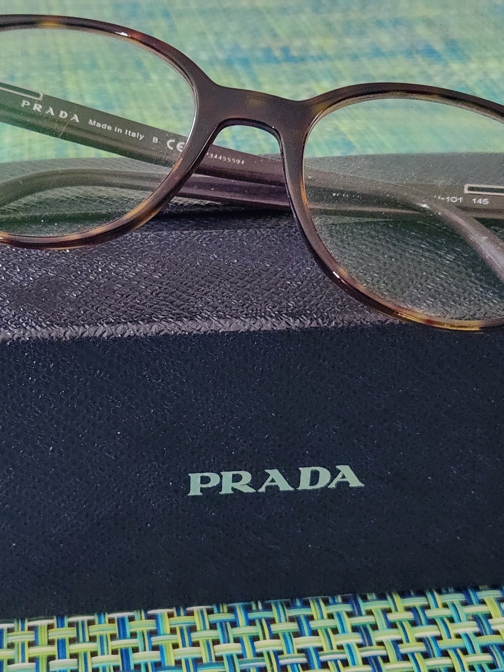 Prada Women's Tortoiseshell Round Eyeglasses